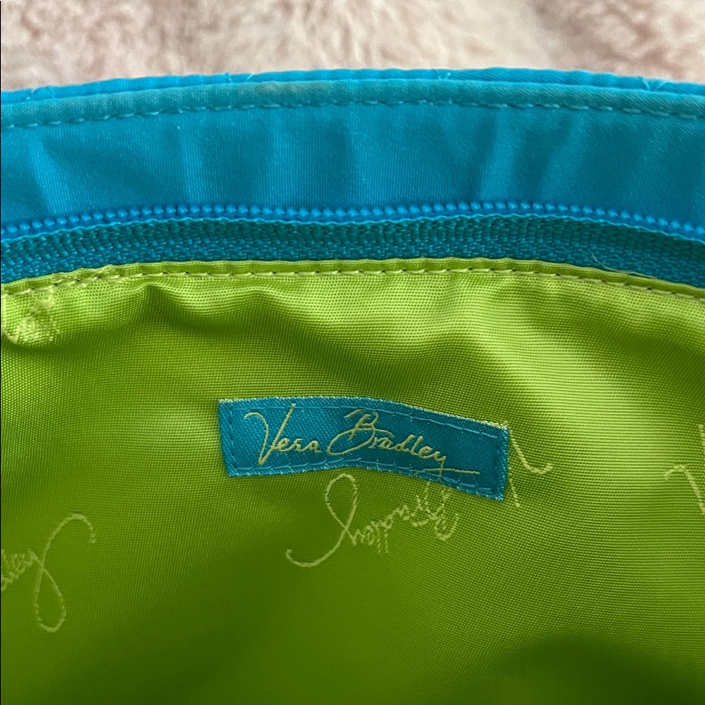 Vera Bradley Turquoise and Lime Interior